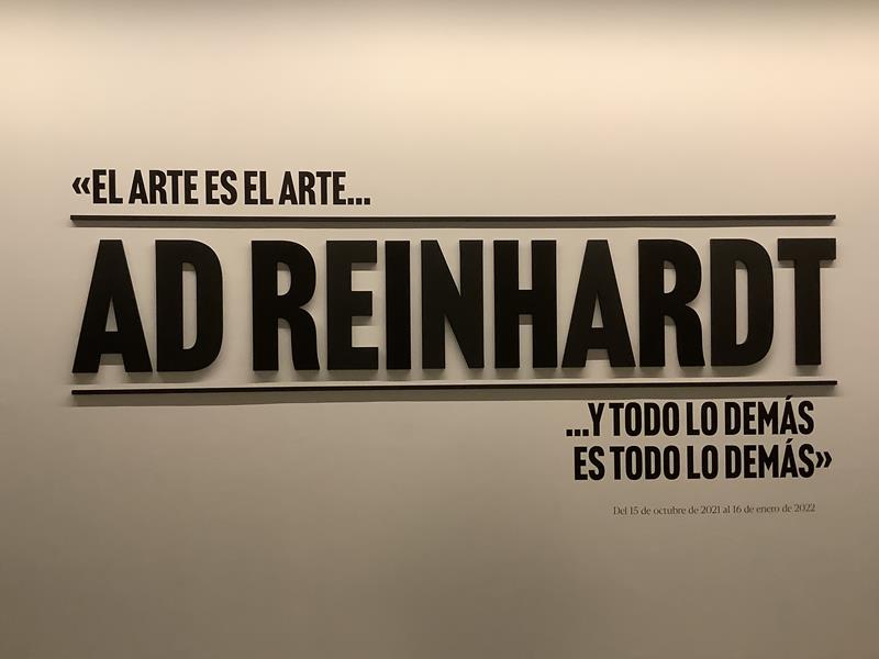 Exposición: “Ad Reinhardt. L’art c’est de l’art…”
